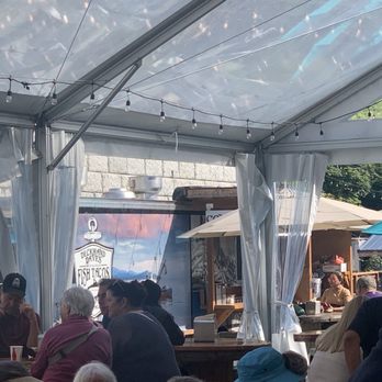 Deckhand Dave's Fish Tacos - Outdoor dining is great this week and they also have tables with fire in the middle - Food Trucks Near Me - Juneau, Alaska Deckhand Dave's Fish Tacos - Outdoor dining is great this week and they also have tables with fire in the middle - Food Trucks Near Me - Juneau, Alaska
