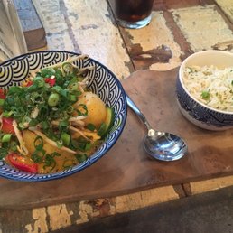 Chicken curry- very tasty & just the right size
