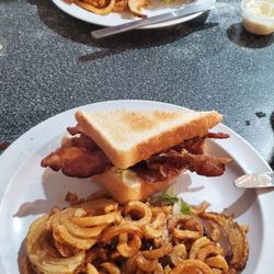 58 Drive In - BLT and Curly Cue fries