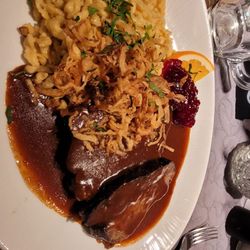 Gasthaus Rauch - Ochsenbraten mit Spätzle