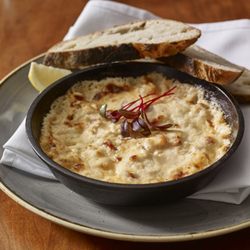 Thompson House Eatery - T.H.E. Dip - Cast Iron Lobster and Parmesan Dip with our House Made Bread