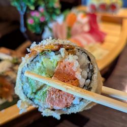 Ichiban Japanese Restaurant - Honado Roll (tempura fried roll with spicy tuna, avocado, without cream cheese).