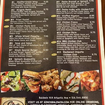 Gino's Pasta & Pizza - Lunch specials - Pizza Near Me - Baldwin, New York Gino's Pasta & Pizza - Lunch specials - Pizza Near Me - Baldwin, New York