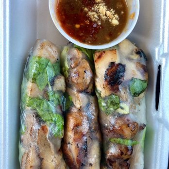 Rolls And Grill - Grilled Chicken Spring Rolls - Vietnamese Near Me - Bakersfield, California