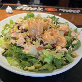 Oyster Bay Restaurant & Bar - Special Spicy Bang Bang Shrimp Chop Salad - Seafood Near Me - Cape May, New Jersey Oyster Bay Restaurant & Bar - Special Spicy Bang Bang Shrimp Chop Salad - Seafood Near Me - Cape May, New Jersey