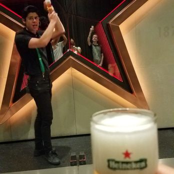 Heineken Experience - Enjoying our first beer. - Museums Near Me - Amsterdam, New Hampshire