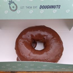 Chocolate icing donut