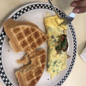 Big Apple Diner - Vegetable omelette and waffle - Diners Near Me - Bremerton, Washington Big Apple Diner - Vegetable omelette and waffle - Diners Near Me - Bremerton, Washington