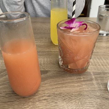 Shorehouse Kitchen - Guava and Orange mimosa along with a birthday drink Guava Coconut!! Yum! - Coffee & Tea Near Me - La Jolla, California Shorehouse Kitchen - Guava and Orange mimosa along with a birthday drink Guava Coconut!! Yum! - Coffee & Tea Near Me - La Jolla, California