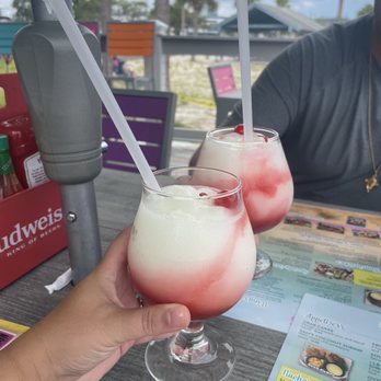 Sam's Beach Bar - Mocktail Miami Vice - Seafood Near Me - Hudson, Florida Sam's Beach Bar - Mocktail Miami Vice - Seafood Near Me - Hudson, Florida