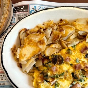 Towson Diner - Rye bread, western omelette with jalapenos and home fries - Diners Near Me - Towson, Maryland Towson Diner - Rye bread, western omelette with jalapenos and home fries - Diners Near Me - Towson, Maryland
