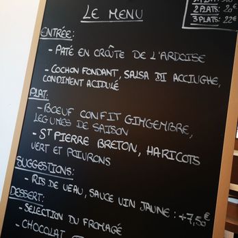 L'Ardoise - Menu du 23 septembre 2020 - French Near Me - Angers, 49 L'Ardoise - Menu du 23 septembre 2020 - French Near Me - Angers, 49