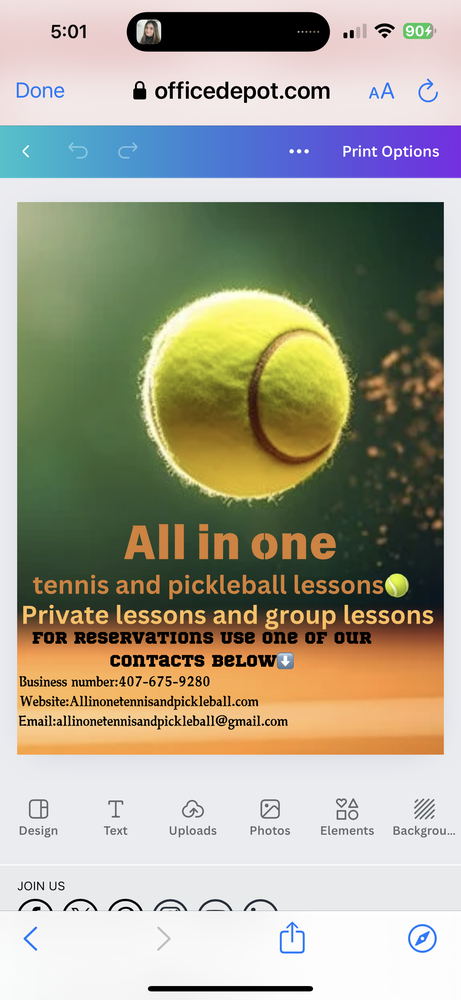 All In One Tennis And Pickleball Logo