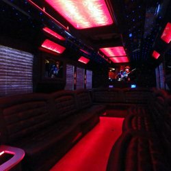 VIP Limo Service - Tiffany F550 Party Bus Interior