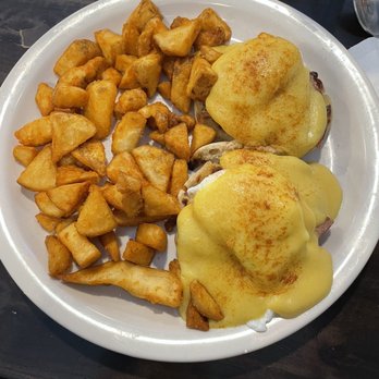Second Chance Diner - Ham Benny and home fries - Diners Near Me - Syracuse, New York