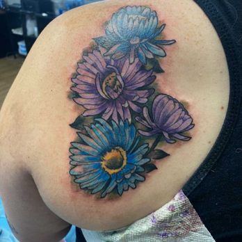 Evil Twin Tattoo - Asters - Tattoo Near Me - Las Vegas, Nevada Evil Twin Tattoo - Asters - Tattoo Near Me - Las Vegas, Nevada