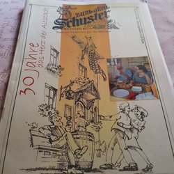 Zum alten Schuster - Die Speisekarte