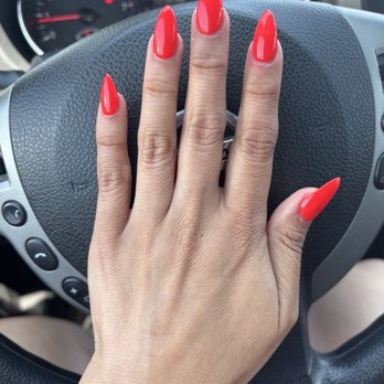 Demure Nails & Spa - Canadian maple nails!  done by Mindy! Love how they came out! - Nail Salons Near Me - Orange, California