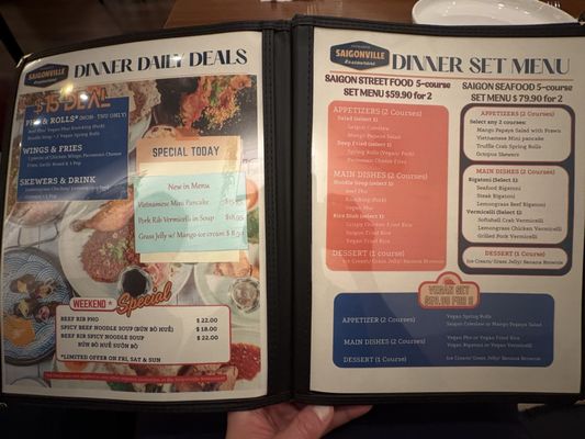 Menu photo 2 Saigonville Vancouver, BC