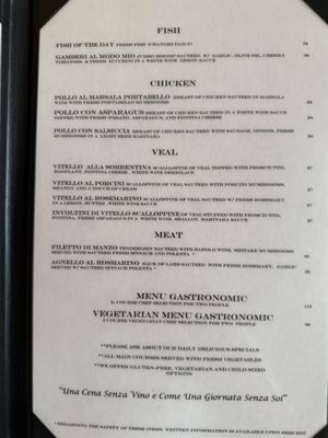 Menu photo 1 Bellissimo Restaurant Fairfax City, VA