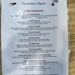 Victoria's Diner - Menu