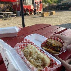 Tommy's Burgers - Kraut Dog and Tommy's Double Burger
