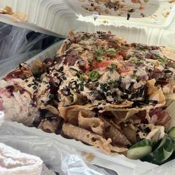 Ry’s Poke Shack - Tsunami poke nachos - Poke Near Me - Urban Honolulu, Hawaii
