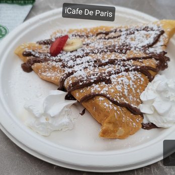 iCafe de Paris - Bella Paris, $9.95 ($0.50 to add whipped cream) - Creperies Near Me - Orlando, Florida iCafe de Paris - Bella Paris, $9.95 ($0.50 to add whipped cream) - Creperies Near Me - Orlando, Florida