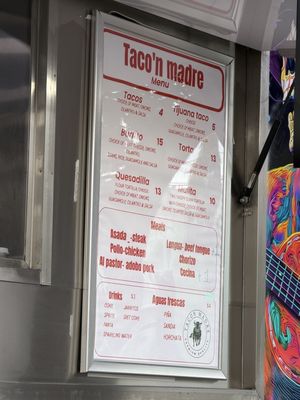 Menu photo 2 Taco N'Madre San Francisco, CA
