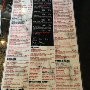 Bada Bing - Menu - Sports Bars Near Me - Buffalo, New York
