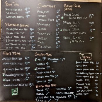 One Milk Tea - Menu (8/4/2021) - Bubble Tea Near Me - Oakland, California One Milk Tea - Menu (8/4/2021) - Bubble Tea Near Me - Oakland, California