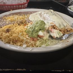 Chimichanga with queso