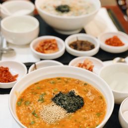 Kimchi Octopus Porridge