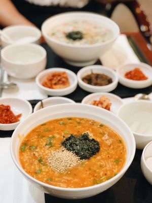 Photo of BonJuk - Los Angeles, CA, US. Kimchi octopus porridge