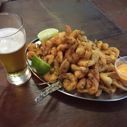 Bar do Edinho - porção super bem servida de camarão