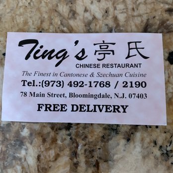 Ting's Chinese Restaurant - Chinese Near Me - Bloomingdale, New Jersey