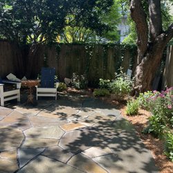 Brooklyn Landscape Design - Bluestone patio / Plantings