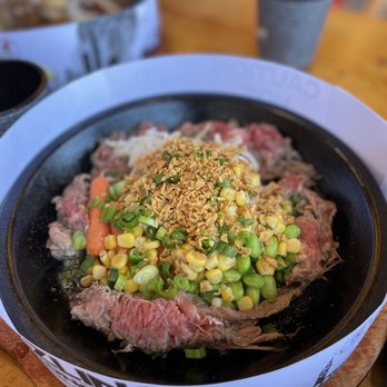 Sizzling Lunch - Garlic pepper rice w/ veggies substituting rice ($15.50) - Teppanyaki Near Me - Fremont, California Sizzling Lunch - Garlic pepper rice w/ veggies substituting rice ($15.50) - Teppanyaki Near Me - Fremont, California