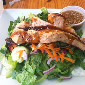 Beverliz Cafe - Tasty Teriyaki Salmon Salad - American Near Me - Beverly Hills, California
