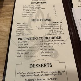 Menu (April 2023)