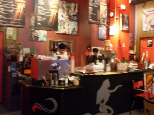 Photo of Caffeine - San Francisco, CA, US. Pretty boys behind the counter.