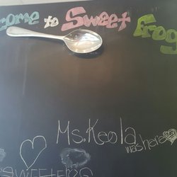 sweetFrog Premium Frozen Yogurt - Giant chalk board