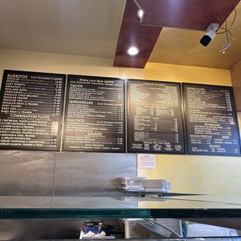 La Corneta Taqueria - menu board - Mexican Near Me - San Francisco, California La Corneta Taqueria - menu board - Mexican Near Me - San Francisco, California