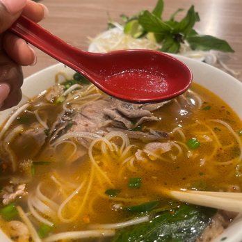 Bone & Broth - Finally! A spoon after 3 attempts - Vietnamese Near Me - Ontario, California