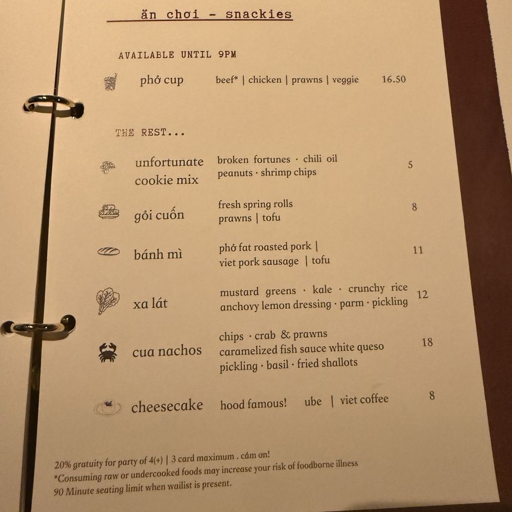 Menu Menu