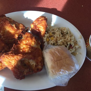 Pollo Campero - 4 pieces of chicken, beans, rice - Fast Food Near Me - Dallas, Texas