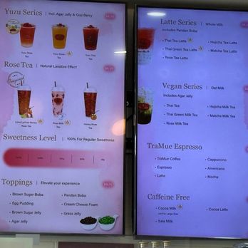 ChaTraMue Original Thai Tea - Menu - Bubble Tea Near Me - Rosemead, California
