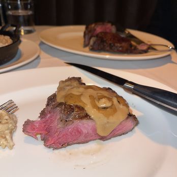 MRBL - Steak with MRBL special (mushroom, onion, truffle oil) - Steakhouses Near Me - Bellevue, Kentucky MRBL - Steak with MRBL special (mushroom, onion, truffle oil) - Steakhouses Near Me - Bellevue, Kentucky