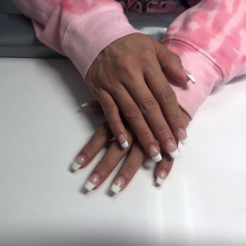 Pink Nails - Classic French tip - Nail Salons Near Me - Las Vegas, Nevada Pink Nails - Classic French tip - Nail Salons Near Me - Las Vegas, Nevada