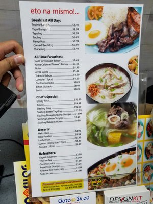 Menu photo 8 Goto at Silog Panorama City, CA